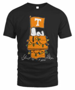 Tennessee Volunteers Snoopy House Holiday Lights T-Shirt