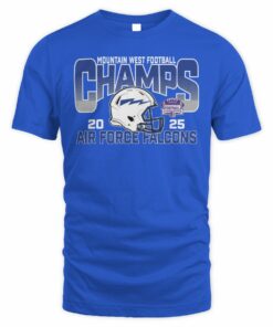 Air Force Falcons Helmet 2025 Mountain West Football Champs T-Shirt