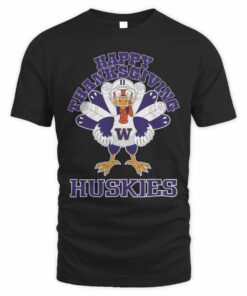 Washington Huskies Happy Thanksgiving Turkey T-Shirt