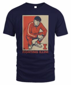 Illinois Basketball Track Suit Coach Underwood T Shirt