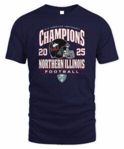 Northern Illinois Huskies Helmet 2025 MAC Football Champions T-Shirt