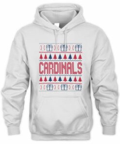 St. Louis Cardinals Christmas Baseball Trees Presents Ugly Sweater Hoodie