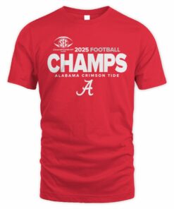 Official Alabama Crimson Tide 2025 SEC Football Champs T-Shirt