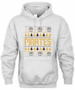 Pittsburgh Pirates Christmas Baseball Trees Presents Ugly Sweater Hoodie