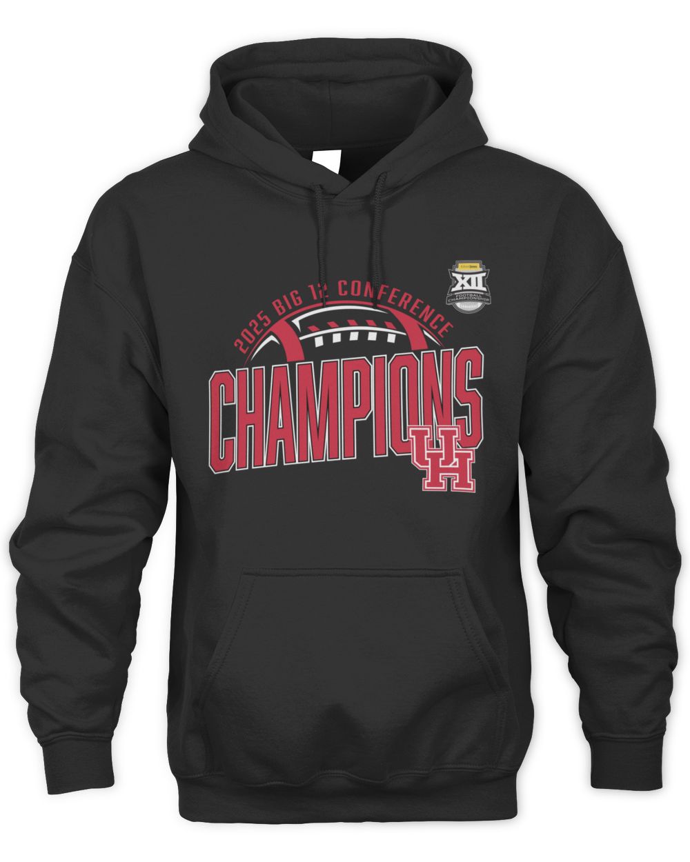 NCAA Shop Houston Cougars Big 12 Conference Football 2025 Champions Hoodie