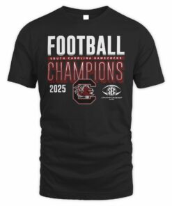 Official South Carolina Gamecocks 2025 SEC Football Champions T-Shirt