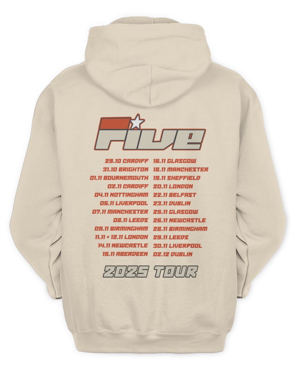Five Store Keep On Movin Dateback Tour 2025 Hoodie
