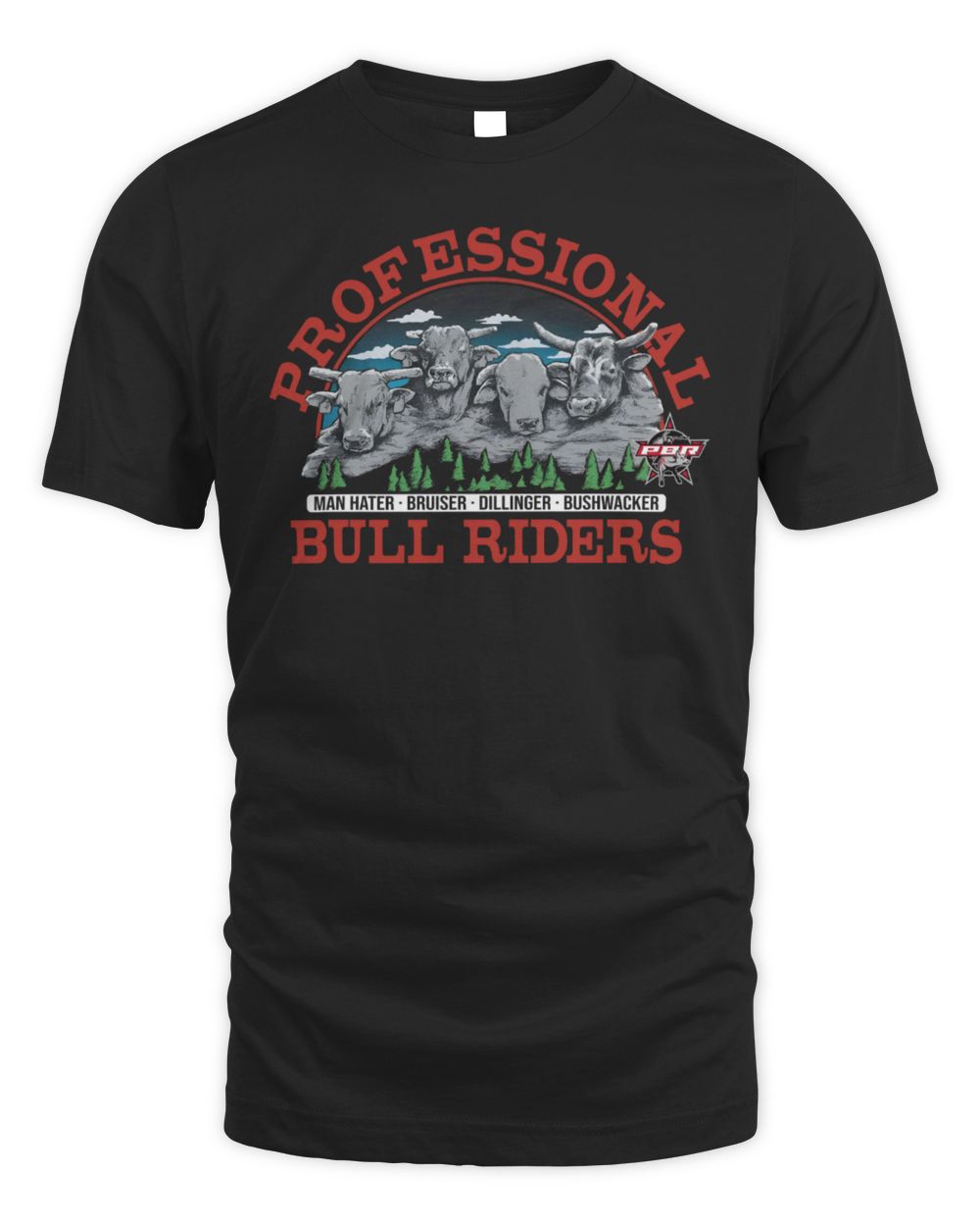 PBR Homage Bull Mount Rushmore Professional Bull Riders T-Shirt