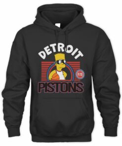 Detroit Pistons The Simpsons Bart Player Mashup Hoodie