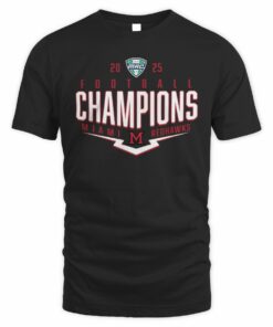 Official Miami (OH) RedHawks 2025 MAC Football Champions Shirt