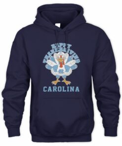 North Carolina Tar Heels Turkey Helmet Happy Thanksgiving Hoodie