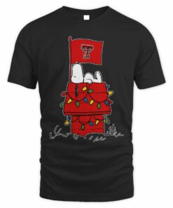 Texas Tech Red Raiders Snoopy House Holiday Lights T-Shirt