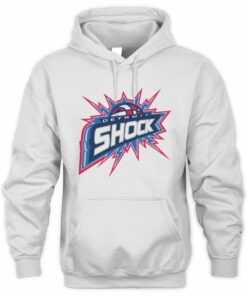 WNBA Detroit Shock Retro Basketball Bolt Hoodie