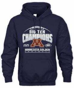 Minnesota Golden Gophers Big Ten Champions 2025 Football Official Hoodie
