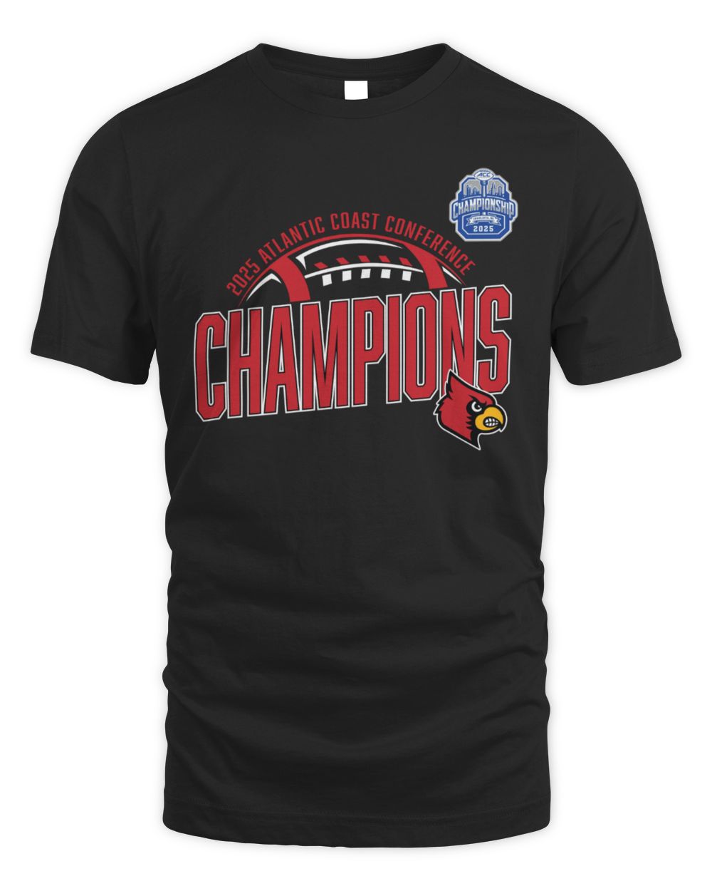 Louisville Cardinals 2025 ACC Football Conference Champions T-Shirt
