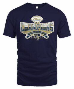 Georgia Tech Yellow Jackets 2025 ACC College Football Champion Team T-Shirt