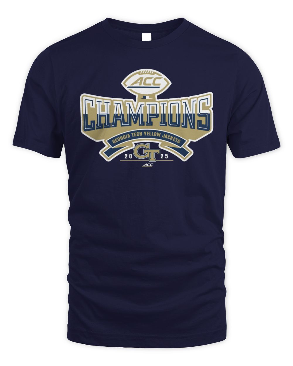 Georgia Tech Yellow Jackets 2025 ACC College Football Champion Team T-Shirt
