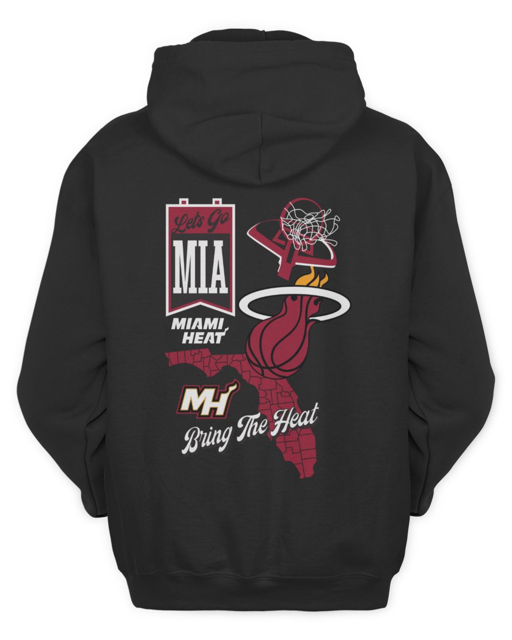 NBA Shop Miami Heat Split Zone Hoodie Official