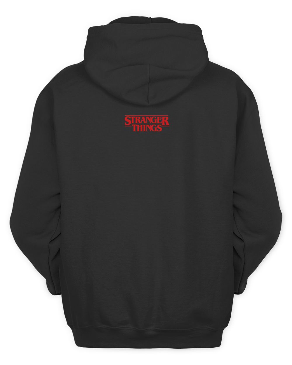 Stranger Things Upside Down Embroidered Black Hoodie