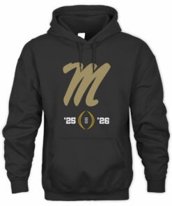 Ole Miss Football 2025-26 College Football Playoff Black Official Hoodie