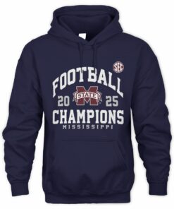 Mississippi State Bulldogs 2025 SEC Champions Football Graphic Hoodie