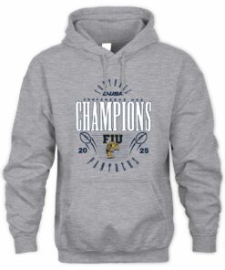Official Florida International Panthers Conference USA 2025 Champions Graphic Hoodie