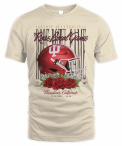 Indiana Hoosiers Something Inked 2026 Rose Bowl Vintage Helmet Graphic Tee Shirt