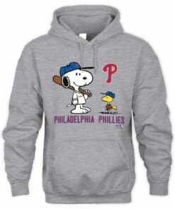 Phillies x Peanuts Snoopy and Woodstock Baseball Graphic Hoodie