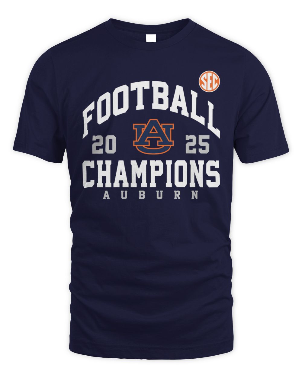2025 Football Champions Auburn Tigers SEC Tee Shirt