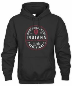 Indiana 2026 Peach Bowl Bound Black Official Hoodie