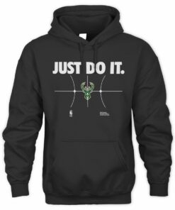 Milwaukee Bucks Just Do It Black Official Hoodie