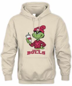 Chicago Bulls Grinch Christmas Coffee Heart Basketball Holiday Hoodie