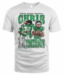 Chris Jimerson White Retro 90s North Texas Football Tee