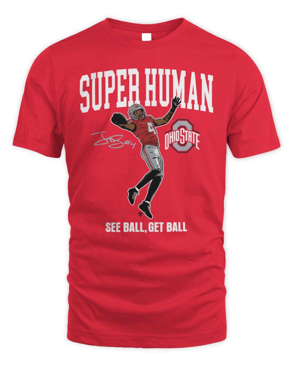 Ohio State Buckeyes Football Superhuman Wide Receiver Shirt