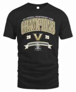 Vanderbilt Commodores 2025 SEC Football Championship Game Champions T-Shirt