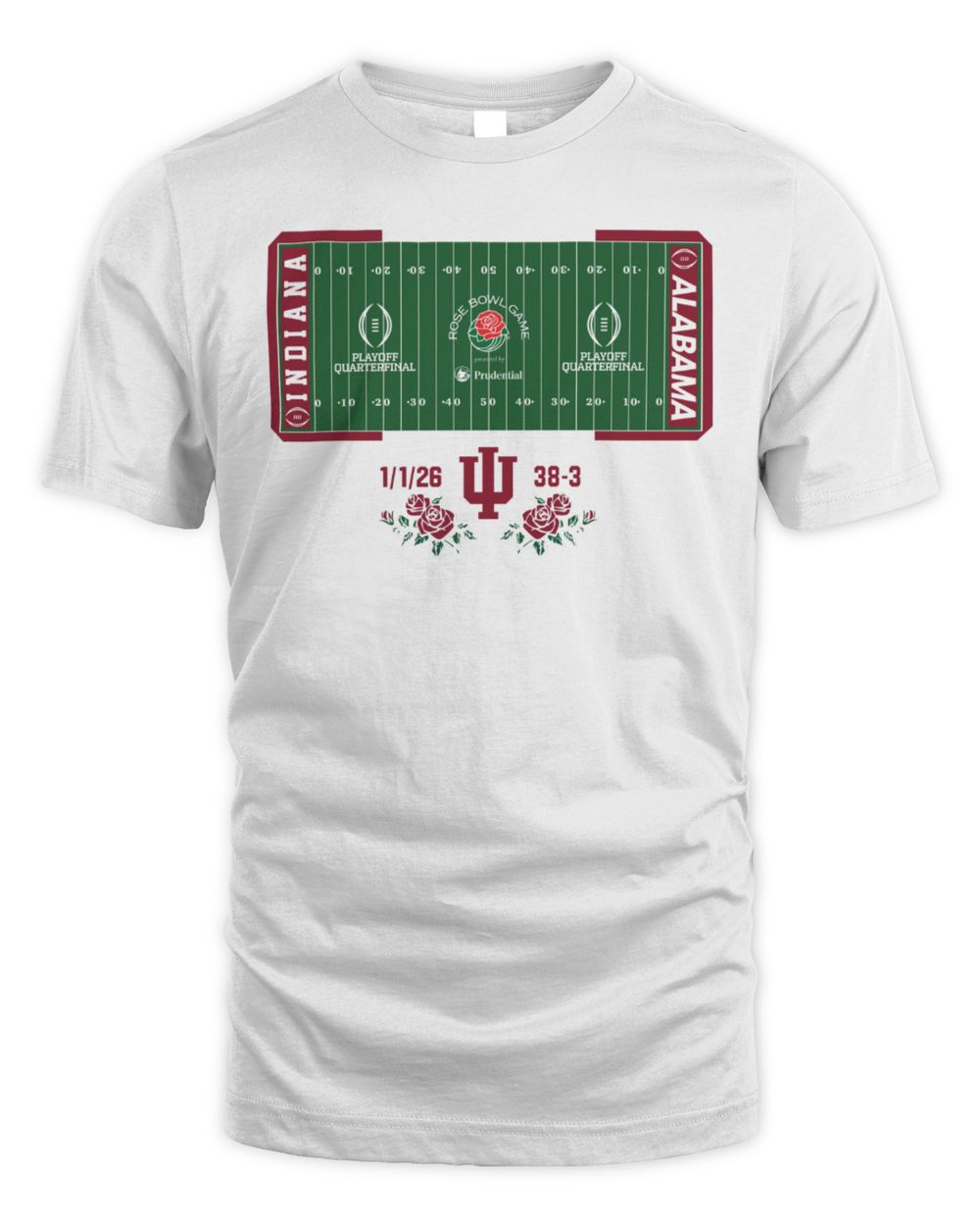 Indiana Football CFP Rose Bowl Champions Field T Shirt