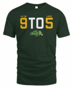 9 TO 5 Payton Lance NDSU Bison Football T-Shirt