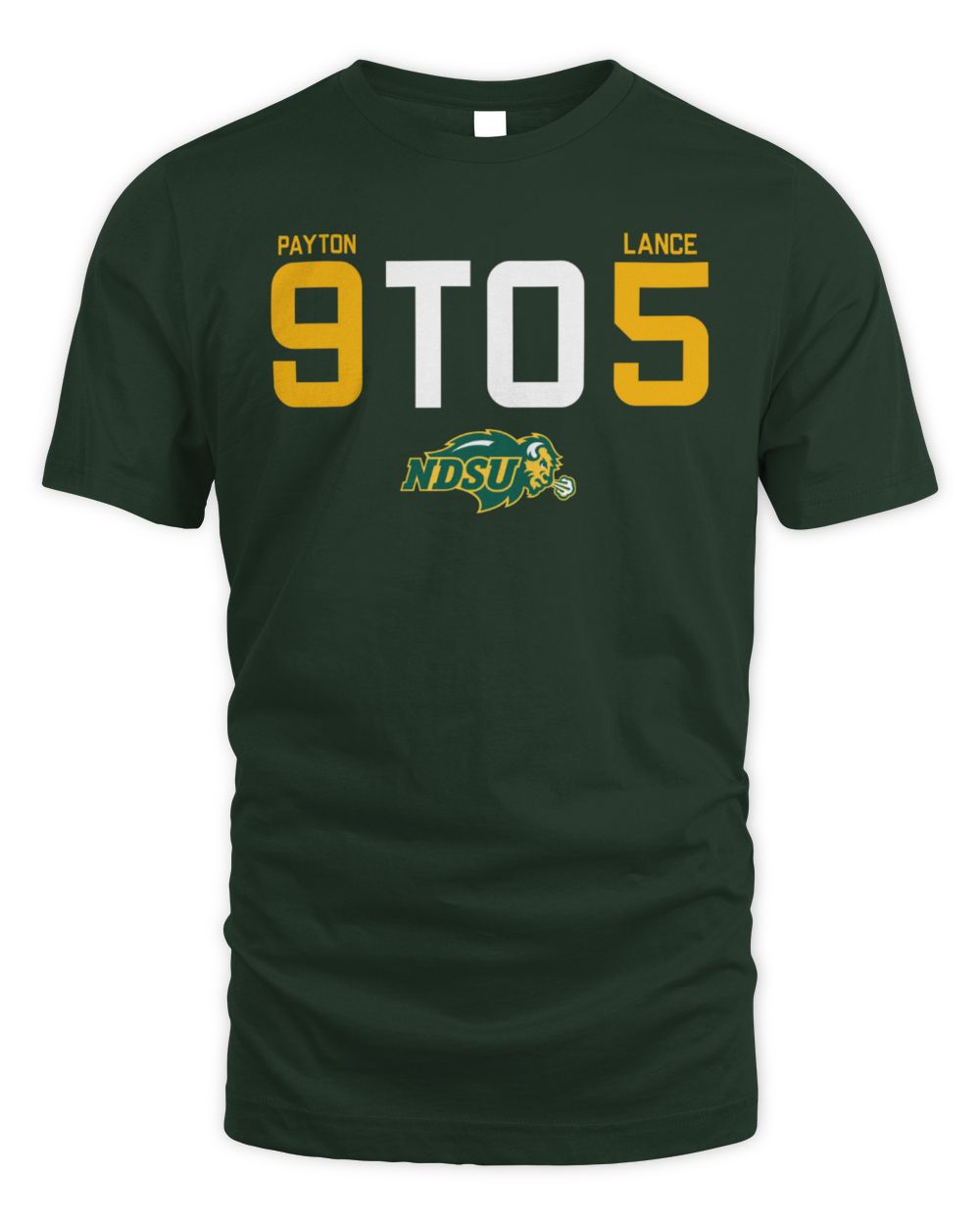 9 TO 5 Payton Lance NDSU Bison Football T-Shirt