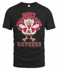 Rutgers Scarlet Knights Happy Thanksgiving Turkey T-Shirt
