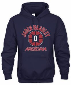 Arizona Wildcats Basketball Jaden Bradley Name Number Ball Hoodie