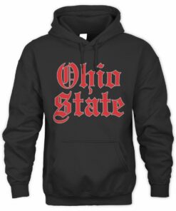 Ohio State Buckeyes Old English Black Official Hoodie