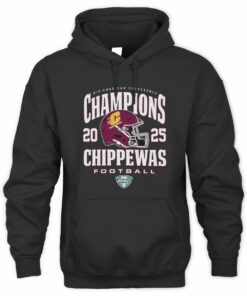 Champions 2025 Central Michigan Chippewas Helmet Mid-American Conference Hoodie