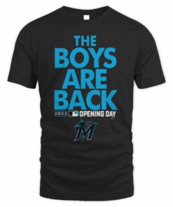 Miami Marlins 2021 Opening Day The Boys Are Back Official MLB T-Shirt