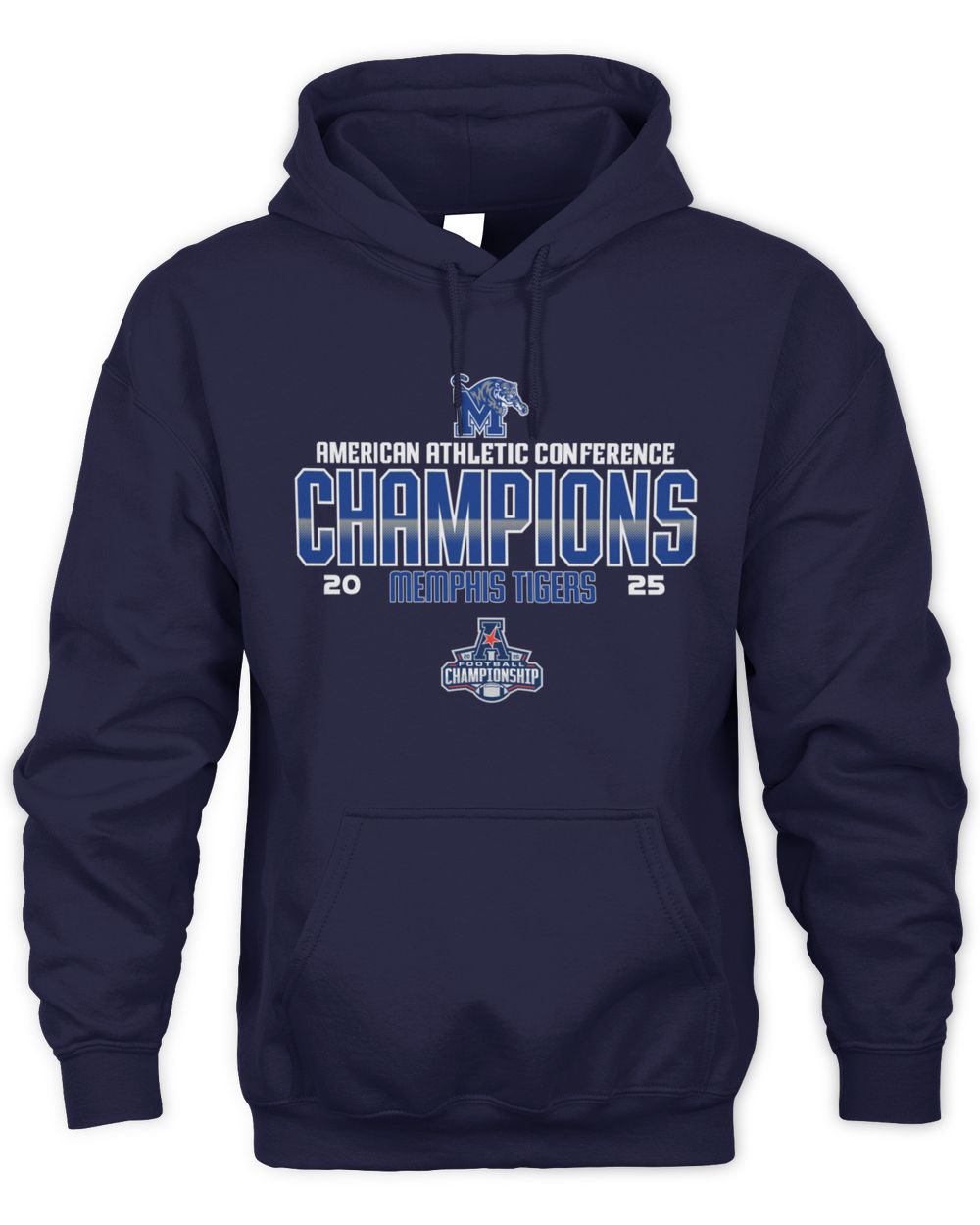 Memphis Tigers College Football American Athletic Champions 2025 Hoodie