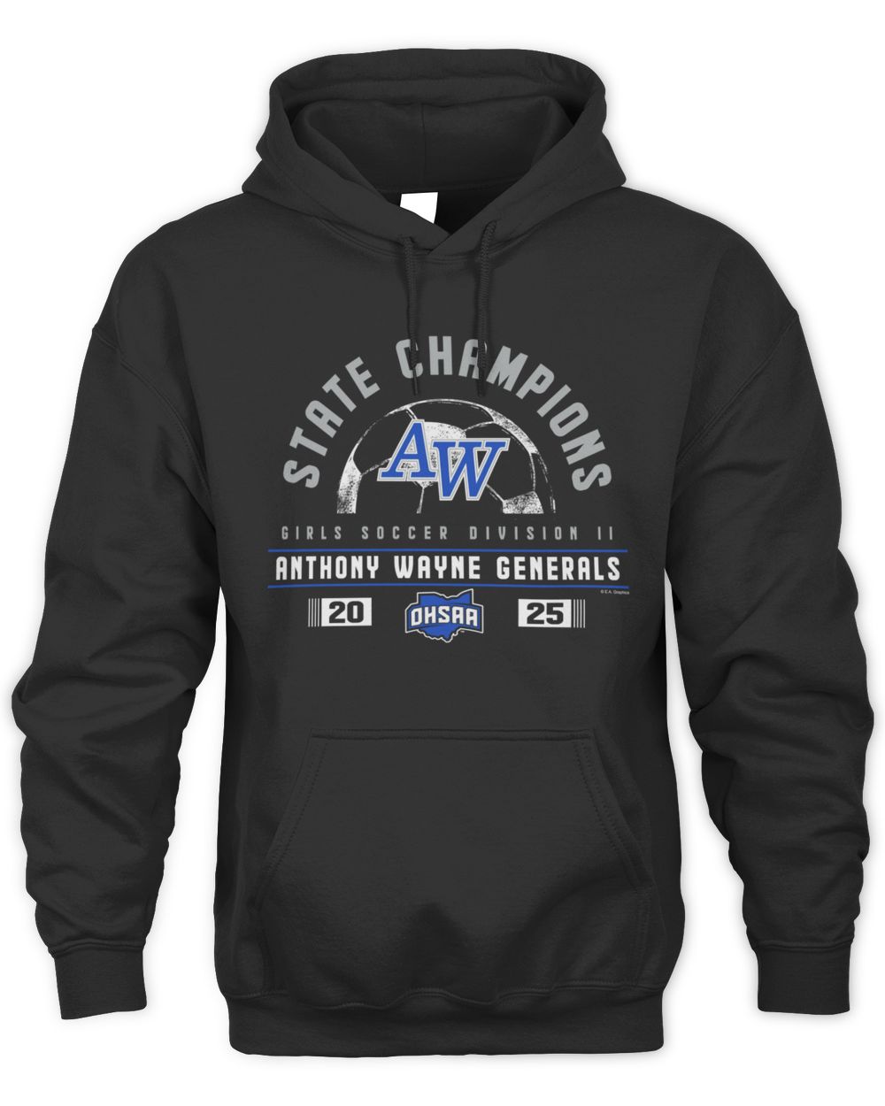 State Champions Anthony Wayne Generals 2025 OHSAA Girls Soccer Division II Hoodie