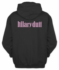 Hilary Duff Merch Mature Photo Black Hoodie