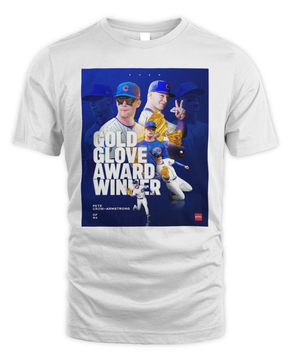 Cubs Gold Glove Award Winner 2025 Pete Crow-Armstrong T-Shirt