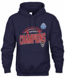 Official NC State Wolfpack 2025 ACC Champions Logo Football Hoodie