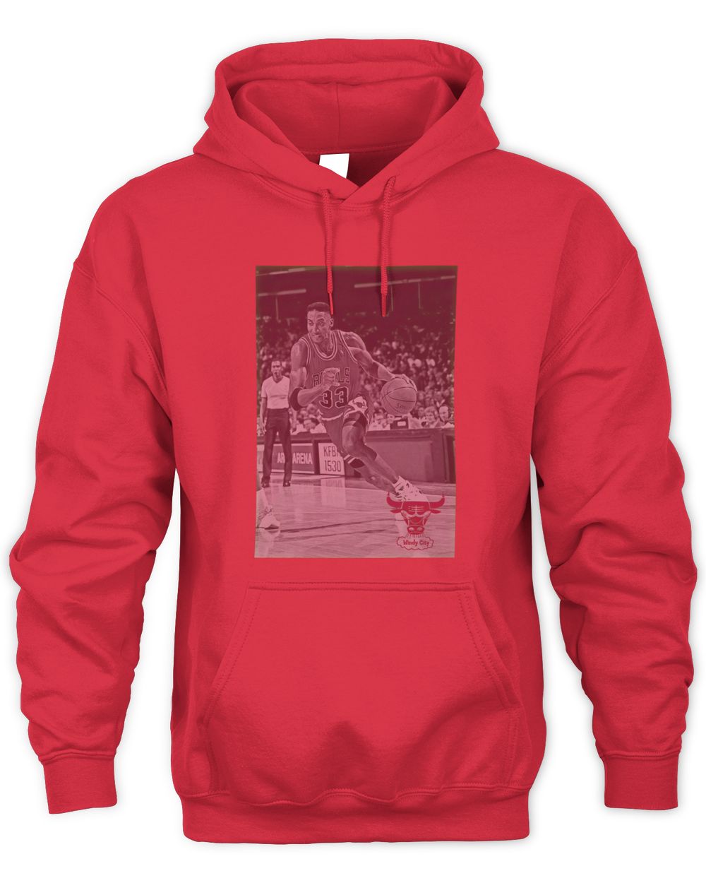 Scottie Pippen Chicago Bulls NBA Iconic Photo Hoodie
