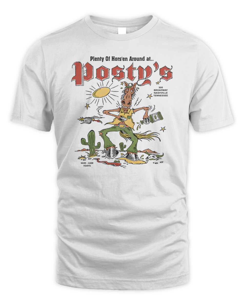 Post Malone Merch Horse'n Around Posty's T Shirt